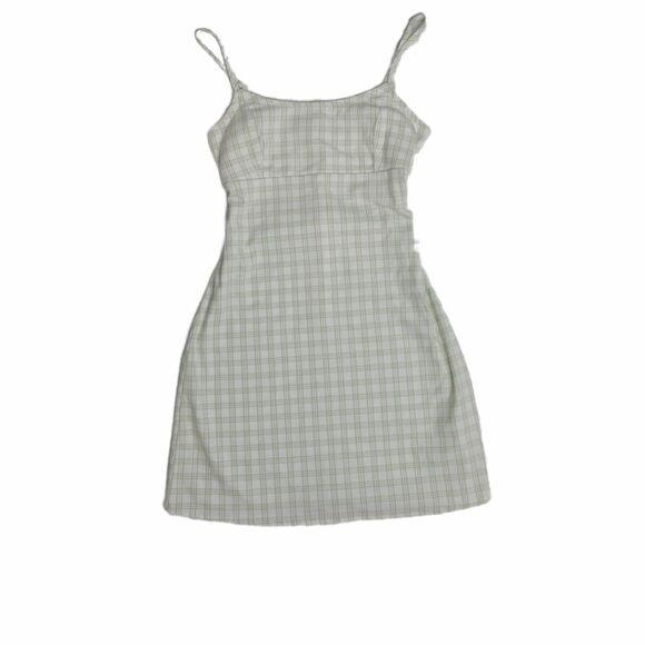 JOHN GALT green‎ plaid Colleen shift dress with tie M - Picture 2 of 10
